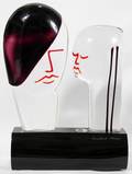 102145 LOREDANO ROSIN MURANO GLASS SCULPTURE H 19