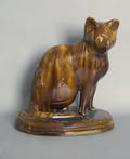 Bennington figure of a cat