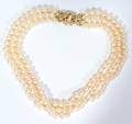 090097 758 MM PEARL 14KT GOLD  DIAMOND NECKLACE