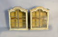 Pair of painted hanging cabinets