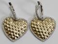 081171 200CT DIAMOND HEART SHAPED DANGLE EARRINGS