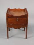 Two English George III Mahogany Bedside Commodes