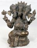 071117 SOUTH ASIAN BRONZE SCULPTURE OF GANAPATI