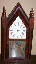 070112 WM L GILBERT  CO STEEPLE CLOCK H 20 W 10