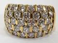 112171 485 CT DIAMOND CHANNEL COCKTAIL RING
