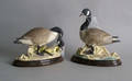 Two Boehm Canadian geese figures