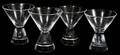 111256 STEUBEN MARTINI GLASSES 4 H 4