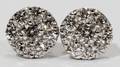 102173 380 CT CLUSTER DIAMOND EARRINGS DIA 38