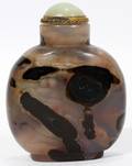 CHINESE AGATE SNUFF BOTTLE H 2 14