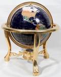 GLOBE INLAID WITH SEMIPRECIOUS STONES MODERN