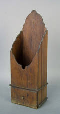 New England pine pipe box ca 1800
