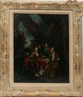 092162 EUROPEAN OILCANVAS C1800 19 X 16 MUSICIANS