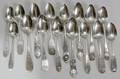 091243 AMERICAN COIN SILVER TEASPOONS 16 L 5 12