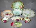 090157 EUROPEAN PORCELAIN PLATES BOWL COMPOTE ETC