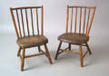 Pair of childs rodback windsor side chairs ca 1830