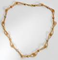 090123 14KT TRICOLOR GOLD NECKLACE L 16
