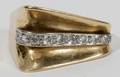 082161 14KT GOLD AND DIAMOND RING 13 GRAMS