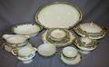 080213 GERMAN TRANSFER DECORATED DINNER SERVICE FOR 12