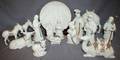 080206 LENOX PORCELAIN NATIVITY 14 PCS H 2  6 34