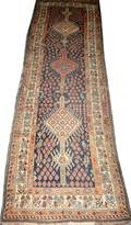 080203 HAMADAN PERSIAN HAND MADE WOOL RUNNER 3 1 X