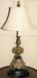 071152 FRENCH EMPIRE STYLE TABLE LAMP H 27 W 8