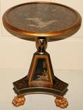 071150 CHINOISERIE STYLE TABLE H 23 12 DIA 17 12