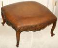 071166 GEORGIAN STYLE MAHOGANY FOOT STOOL H 18