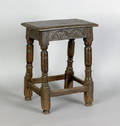 William  Mary oak joint stool late 17th c