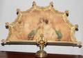 111296 PAINTED SILK  BRONZE FIREPLACE SCREEN H 28