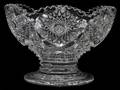 110211 AMERICAN CUT GLASS CENTERPIECE BOWL H 5