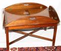 MAHOGANY BUTLER STYLE COFFEE TABLE H 17 W 21