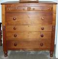 AMERICAN CHERRY CHEST OF DRAWERS 19TH C