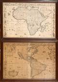 090180 AFTER ABRAHAM GOOS PRINTS OF MAPS TWO 16 X