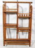 081227 VICTORIAN OAK BENTWOOD SHELF H 28 W 19
