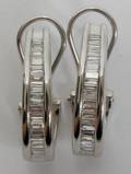 072191 DIAMOND  14KT WHITE GOLD EARRINGS
