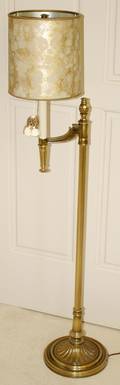 071210 STIFFEL BRASS FLOOR LAMP H 50
