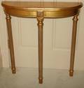 071192 LOUIS XVI STYLE GILT WOOD CONSOLE H 32 W 32