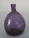 Blown Steigel type amethyst glass bottle late 18th c