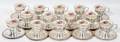 112284 WALLACE STERLING DEMITASSE CUPS WLENOX ROSE
