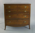 Mid Atlantic Federal walnut chest of drawers ca 1805