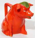 110228 ROYAL BAYREUTH PORCELAIN RED PIG CREAMER