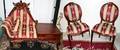 102264 HANDCARVED MAHOGANY PARLOR CHAIRS 3 EAGLE