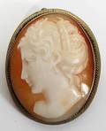 ANTIQUE CAMEO PENDANTBROOCH