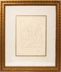 091296 PABLO PICASSO PRINT OF ETCHING 12 X 8 58