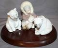 080278 LLADRO PORCELAIN FIGURES POLAR BEARS  ESKIMO