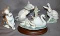 080276 LLADRO PORCELAIN FIGURES OF ANIMALS FOUR