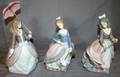 080272 LLADRO PORCELAIN FIGURES OF GIRLS WITH PARASOLS