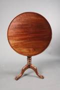 Scottish 19th C Mahogany Tilt Top Table