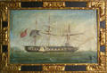Oil on canvas ship portrait
