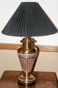 071243 FREDERICK COOPER BRASS TABLE LAMP H 29